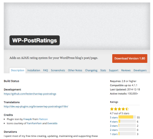 WP-PostRatings